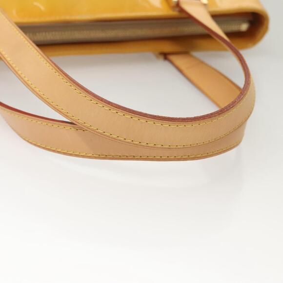 LOUIS VUITTON Monogram Vernis Houston Hand Bag Beige M91004 - Picture 8 of 13